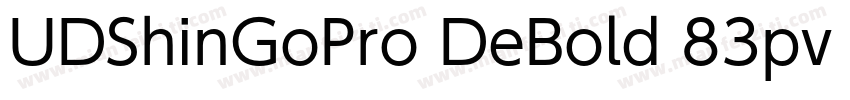 UDShinGoPro DeBold 83pv RKSJ H字体转换